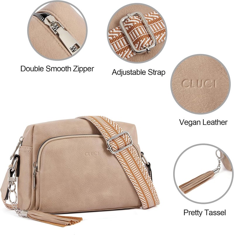 CLUCI Purses for Women Crossbody Bags for Women Cross Body Bag Crossbody Purse with Adjustable Wide Strap - Image 5